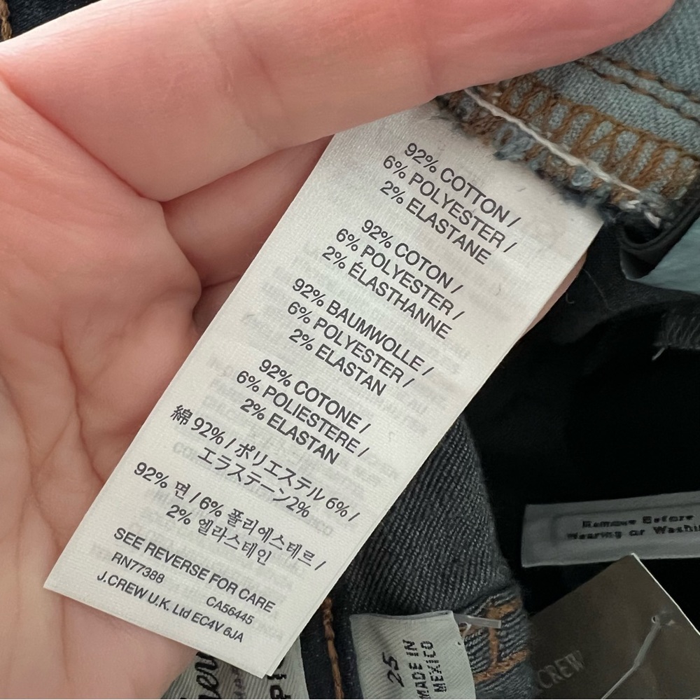 NWT J.Crew Women’s Toothpick Jean - Picture 9 of 10